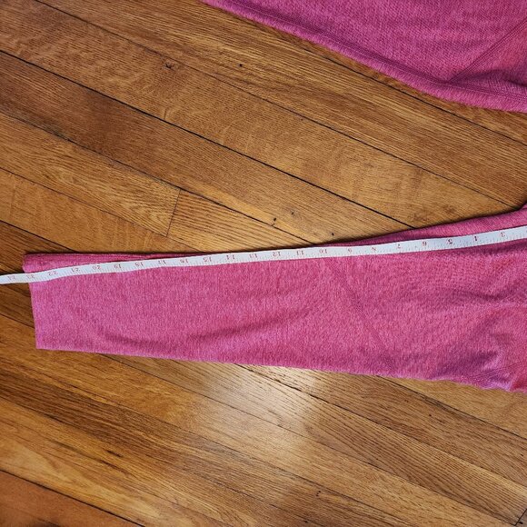 Outdoor Voices Flamingo Pink Crop Ankle Leggings Small S EUC Midrise - Picture 3 of 8